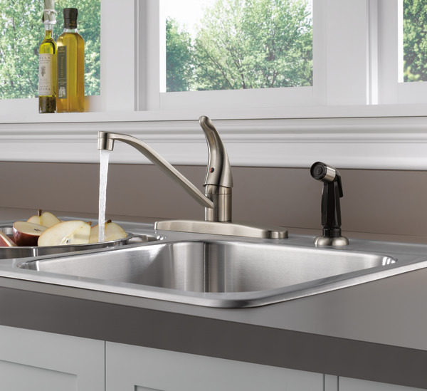 P115lf Ss W Single Handle Kitchen Faucet