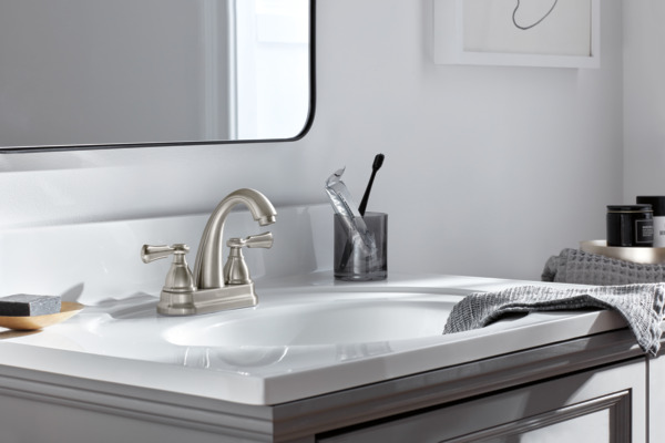 【おまけ2点付】BABYL O2 アリーナLVverタオル+他2点 P2565LF-BN - Two-Handle Centerset Bath Faucet