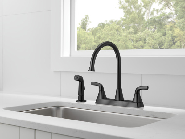 P2835LF-BL - Two Handle Kitchen Faucet