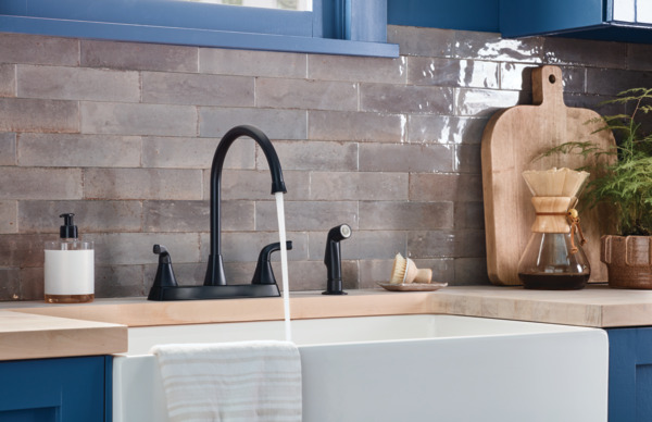 P2835LF-BL - Two Handle Kitchen Faucet