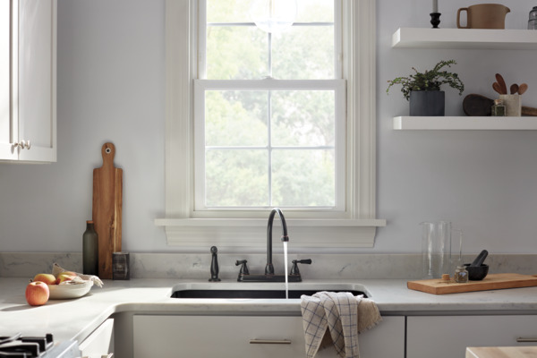 P2865LF-OB - Two-Handle Kitchen Faucet with Spray