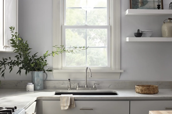P2865LF-SS - Two-Handle Kitchen Faucet with Spray