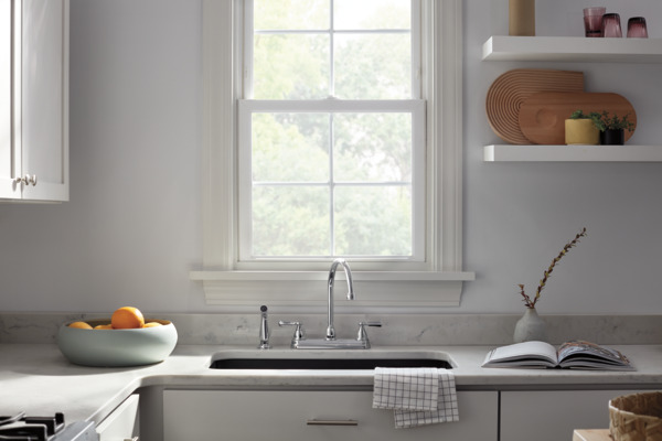 P2865LF - Two-Handle Kitchen Faucet with Spray