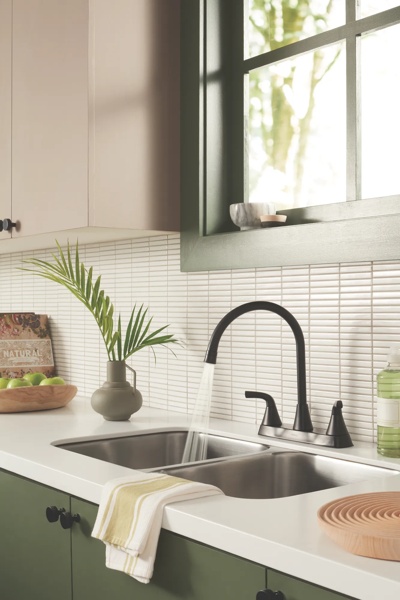 P2935LF-BL - Two Handle Kitchen Faucet