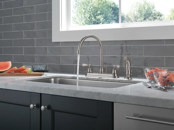 P2943LF-SS-W - Kitchen Faucet 2L with Spray