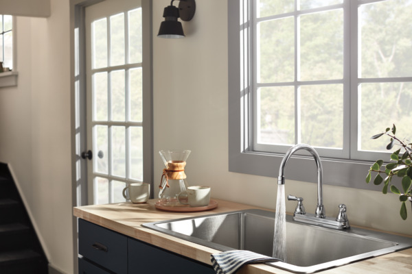 P2965LF - Two-Handle Kitchen Faucet with Twist Aerator