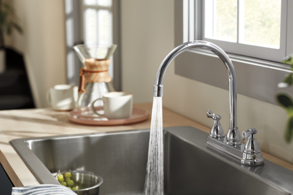 P2965LF - Two-Handle Kitchen Faucet with Twist Aerator