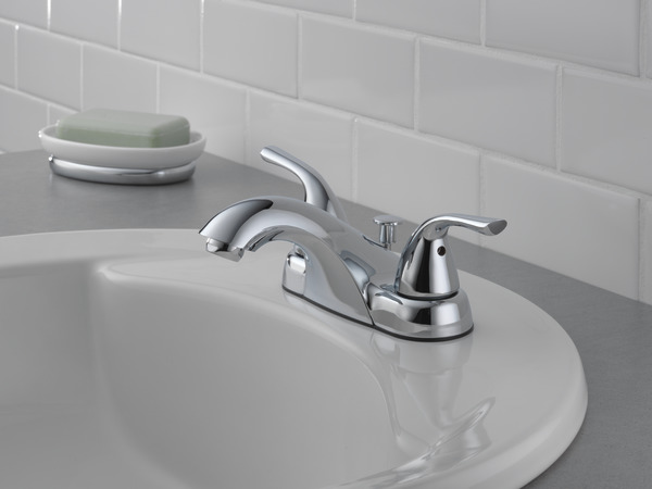 P299638LF-W - Two Handle Centerset Bathroom Faucet