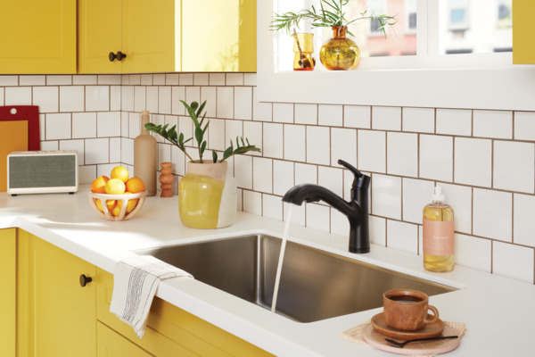 P6935LF-BL - Single Handle Pullout Kitchen Faucet