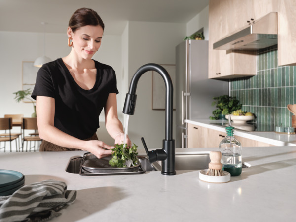 P7912LF-BL - Single Handle Pulldown Kitchen Faucet
