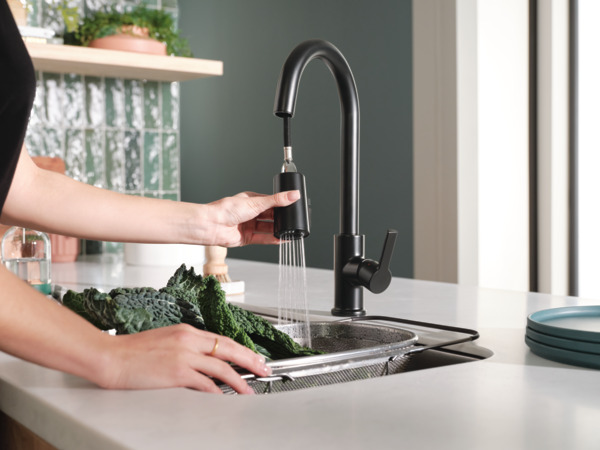 P7912LF-BL - Single Handle Pulldown Kitchen Faucet