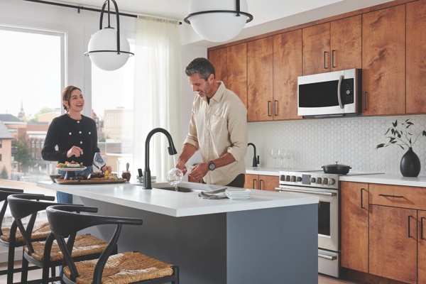 P7971LF-BL-1.0 - Single-Handle Pull-down Kitchen Faucet