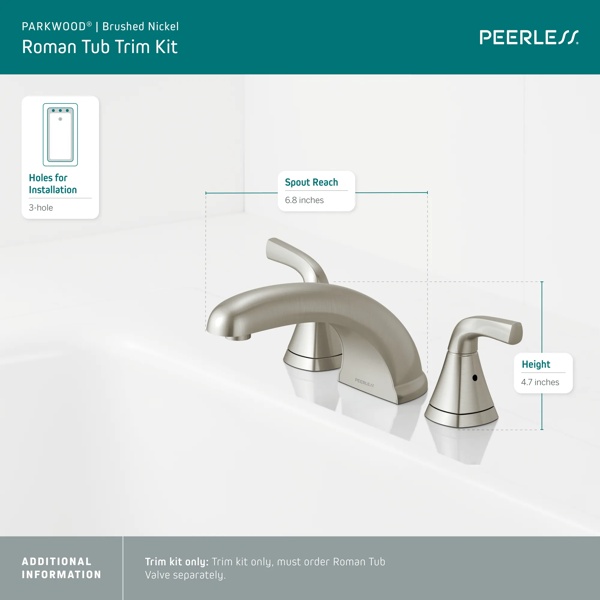 PTT4335-BN - Roman tub trim kit