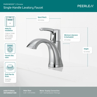 P1535LF - Single Handle Lavatory Faucet