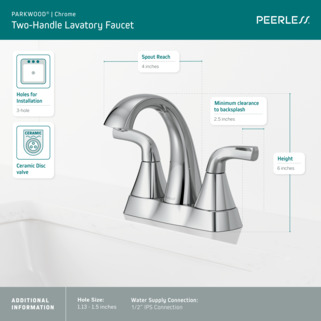 P2635LF - Two Handle Centerset Lavatory Faucet