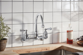 P2765LF - Two-handle wall-mount kitchen faucet