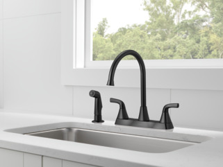 P2835LF-BL - Two Handle Kitchen Faucet