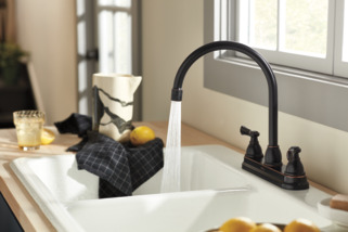 P2965LF-OB - Two-Handle Kitchen Faucet with Twist Aerator
