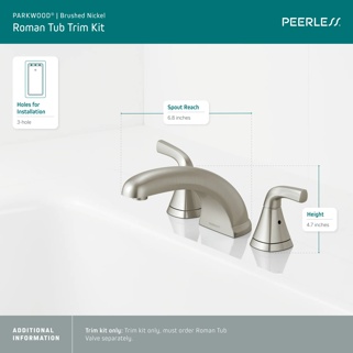 PTT4335-BN - Roman tub trim kit