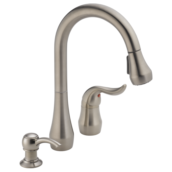P188102LF-SSSD-W - Kitchen Single Handle Pull Down