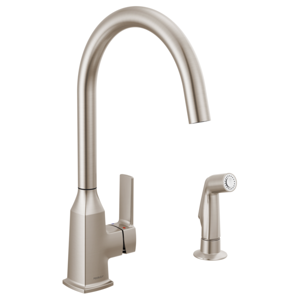 P1971LF-SS - Single-Handle Kitchen Faucet with Spray