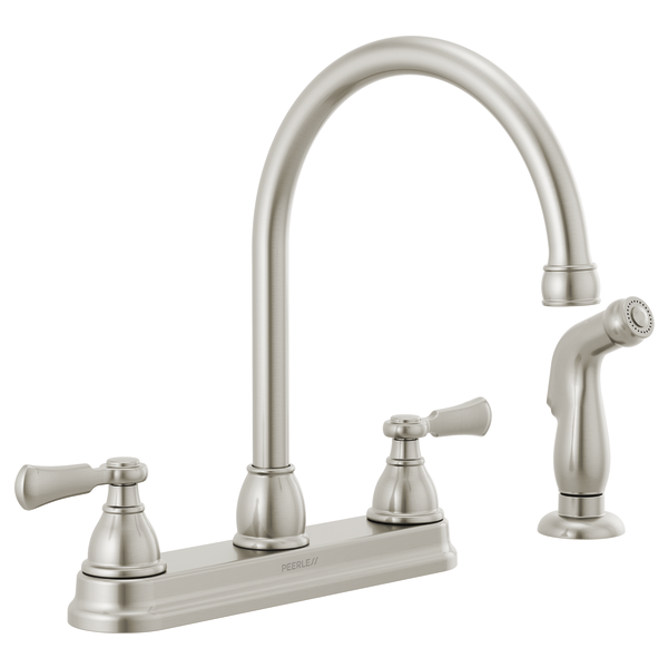 P2865lf Ss Two Handle Kitchen Faucet