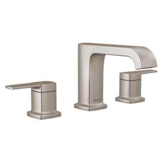 P3573LF-BN - Widespread Curved Spout Lavatory Faucet
